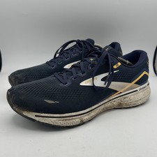 Brooks Ghost 15 Herren Laufschuhe Blau Uk Größe 9,5 Beschädigt 