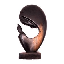 Ebenholz figur skulptur - ebenholz,