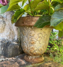 Vase Jugendstil Blumentopf Garten Vase Gußvase Pflanzgefäß Henkelvase Gartenvase