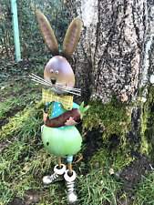 Wackelosterhase Osterfigur Dekohase Metall 52 cm hoch Osterdeko Hase Ostern NEU