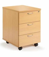 Rollcontainer - vier Dekore - Tiefe 500mm - abschließbar - Korpus montiert