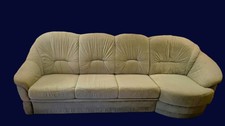 Schlafcouch 4-Sitzer Vintage Megasofa Schilfgrün mit 1,60 x 2,00 m Schlaffläche 