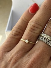 Ring Gold 585 Perle Größe 52