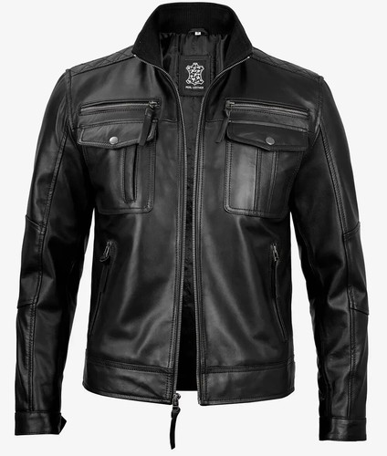 Herren lederjacke top notch - herren,