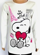 Snoopy 116 Shirt Glitzer Herz