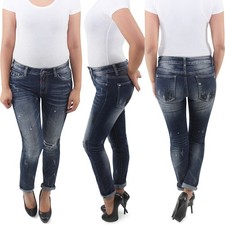 Damen Skinny Röhren Stretch