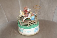 VINTAGE Enesco Spieluhr  Mäuse "Happy Trails to You" 1989