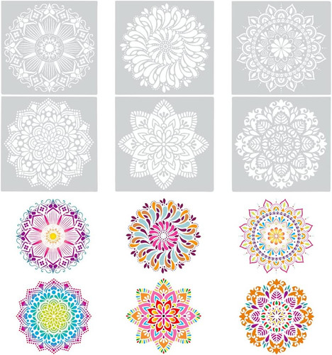 Stück mandala schablonen - 6,