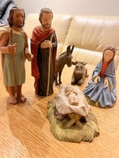 Krippenfiguren⭐ Holz handgeschnitzt Weihnachten Südtirol 18 cm! Christkind...