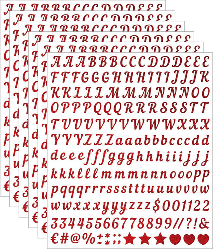 Stück buchstaben aufkleber - stück,