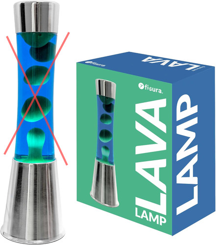 Fisura lava lampe grün - lava-lampe, grün-blau