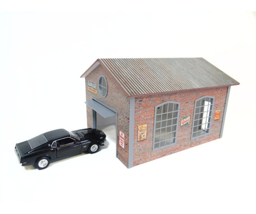 Brick auto garage - garage, maßstab