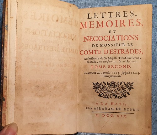 1719 lettres memoires - memoires, et