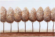 Home affaire Wand Deko Leinwand Motiv Bild TREES 120 x 80 x 3 cm bunt