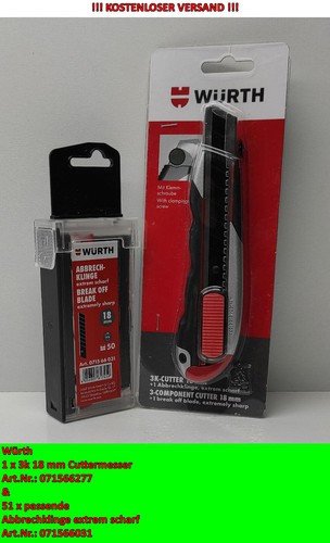 Würth cuttermesser - würth, 3k