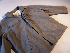 H&M LOGG Herren Dufflecoat XL Winterjacke Retro Vintage Style Fell Futter grau