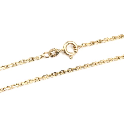 14kt gelbgold halskette 46cm - gelbgold,