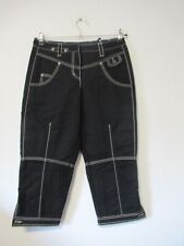 180 27 Orwell Damen 3/4 Hose Gr. 36 schwarz helle Nähte Caprihose Dolorosa Short