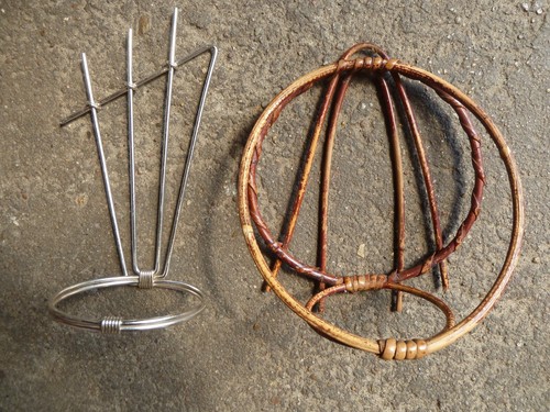 Topfhalter metall und rattan - ,