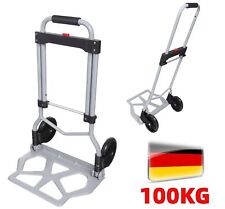 Transportkarre Sackkarre 100kg Alu klappbar Stapelkarre Transportwagen Handwagen