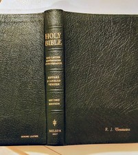 Holy Bible, Revised Standard Version, Black Genuine Leather, 1972