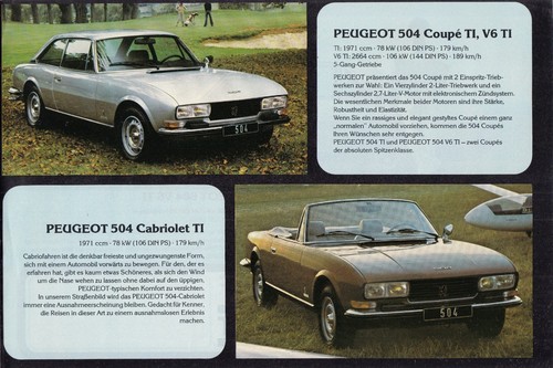 Peugeot 104 304 305 504 - peugeot,