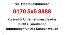 VIP-Nummer 0170 5x5 8888