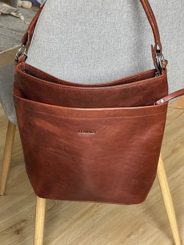 Leabags echtleder handtasche - leabags, echtleder-handtasche