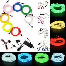 LED EL Leuchtdraht Wire Kabel Neon Lichtschnur LED Licht Glühen Draht Lichteff