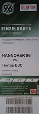 TICKET 2014/15 Hannover 96 - Hertha BSC