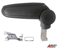 Passend Für Audi A4 B6/B7 2002 - 2008 Schwarz Kunstleder Armlehne Mittelkonsole