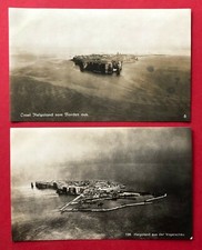 2 x Foto AK HELGOLAND um 1925 Insel aus der Vogelschau ( 88106