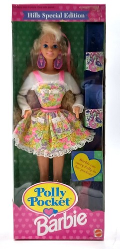1994 polly pocket barbie - polly, puppe