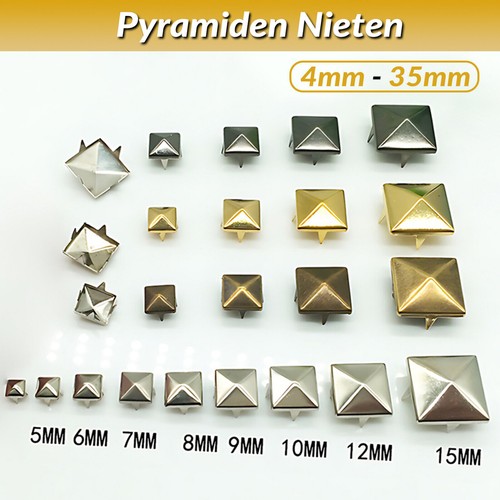 Pyramidennieten mit spitzen - pyramidennieten,