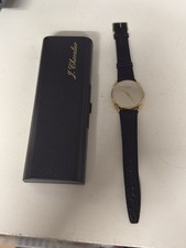 J. CHEVALIER ,  Quarz, vergoldet, gebraucht, Batterie Leer Ungeprüft