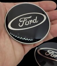 Nabendeckel für Ford logo emblem 65mm Aufkleber Radkappen Felgen black