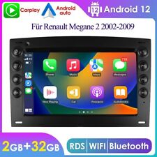2+32GB Android 12 Autoradio GPS Navi BT WIFI DAB Für Renault Megane II 2002-2009