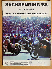 Rennprogramm Sachsenring 1988