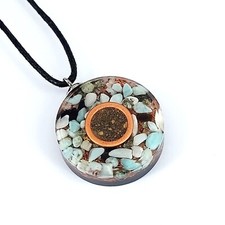 Orgonit anhänger mit - mit, larimar