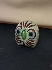 Vintage 60er Jahre Ton Eulen Figur Tonalá Mexico