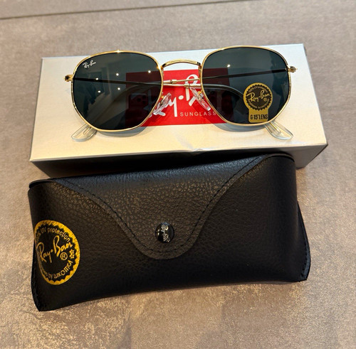 Ray ban hexagonal schwarz gold - hexagonal, schwarz/gold