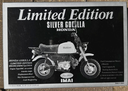 Honda gorilla silver - "silver, gorilla"