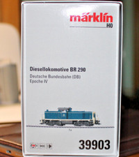Märklin 39903 unbespielte, neuwertige Diesellok BR 290 mfx Sound Telex .. in OVP