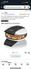 Waffelkucheneisen Cloer-6150, Waffeleisen für gefüllte Waffeln,  XXL Füllung