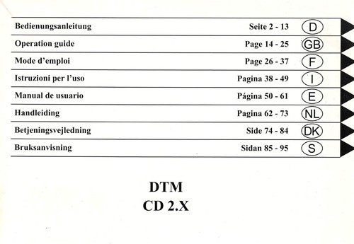 Becker dtm highspeed 2 - dtm, cd