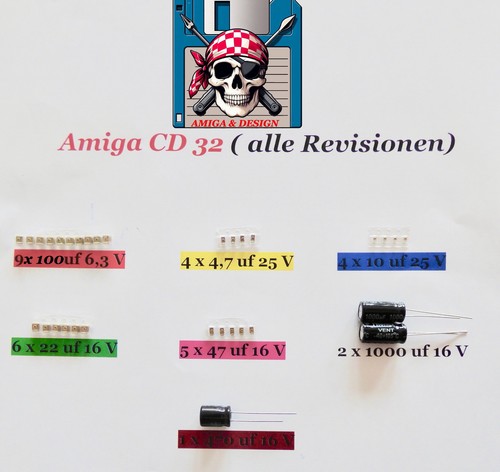 Amiga cd32 kondensatoren - 🕹,