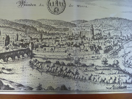 Hist stadtansicht münden - ",