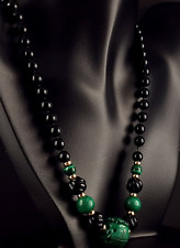 Kette Gold 585 Malachit Onyx