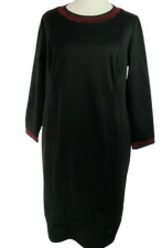 Sheego Damen Kleid Schwarz 46
