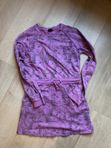 Kleid langarm lila bedruckt - lila,